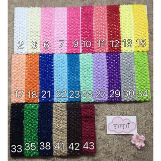 Băng đô chun 4cm không kèm hoa (note màu khi đặt hàng)