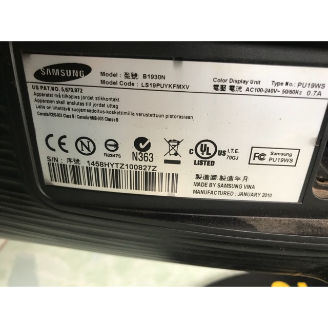 [Mã 157ELSALE hoàn 7% đơn 300K] Lcd samsung B1930 hàng thanh lí net