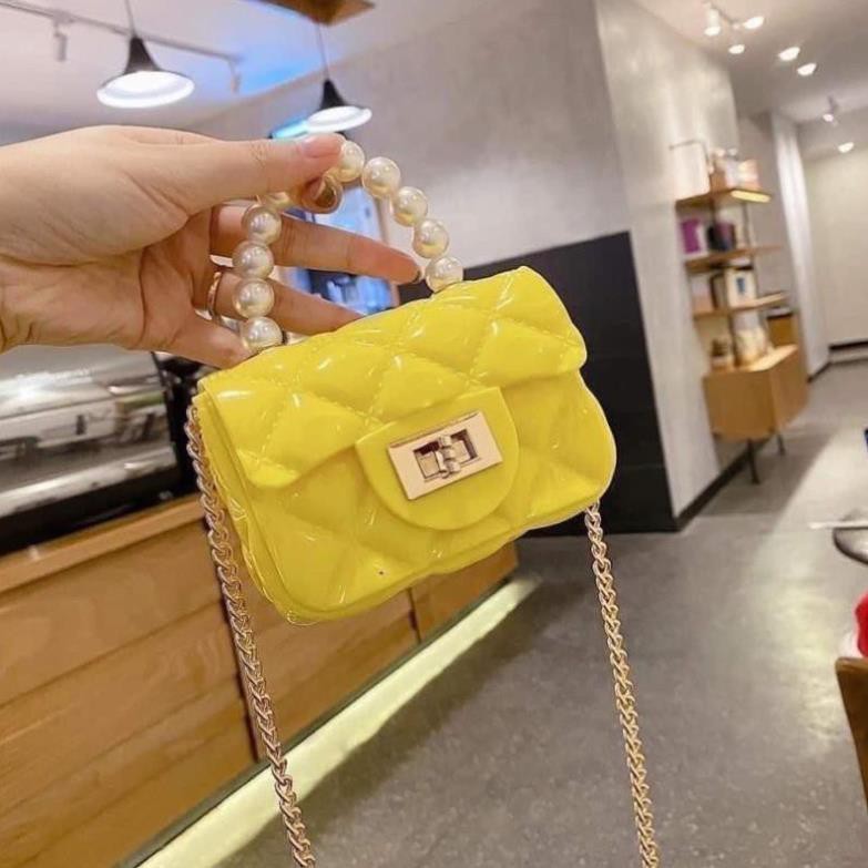 [Sẵn Hàng Giao Ngay] [SIÊU ƯU ĐÃI] combo 10 túi đeo chéo mini quai ngọc trai nhân tạo cho bé