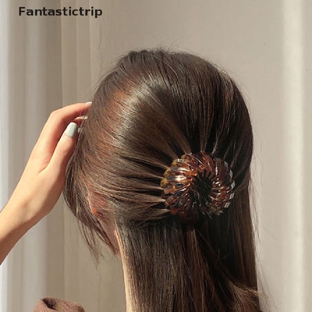 [Fantastictrip] Kẹp Tóc Đuôi Ngựa Hình Tổ Chim / Tổ Chim Cá Tính Khí Chất