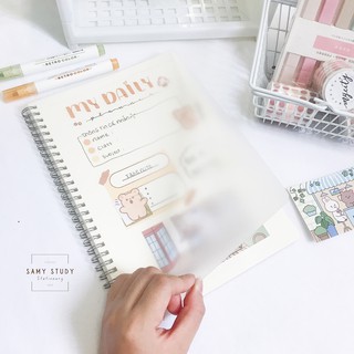 Combo 2 Sổ Dot Grid Lò Xo 120 Trang Size B5 Bìa Nhựa 100GSM KLONG Làm Bullet Journal và Planner Sổ Tay