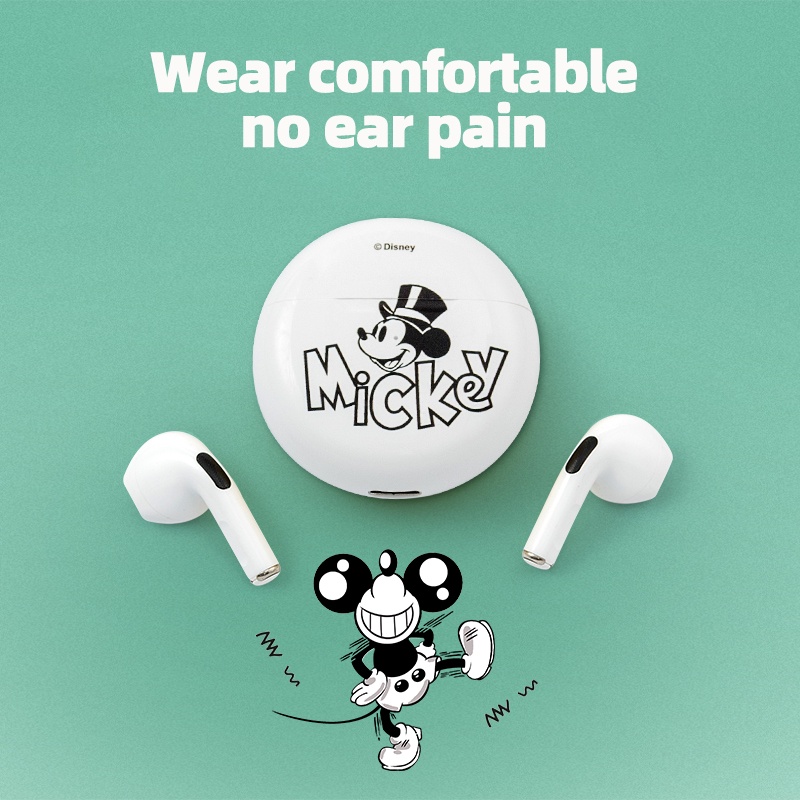 Tai nghe bluetooth Disney P1 không dây chống nước khử ồn cảm ứng thông minh có micro âm thanh hifi
