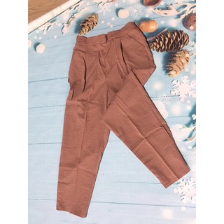 Quần baggy nữ chất đũi cao cấp