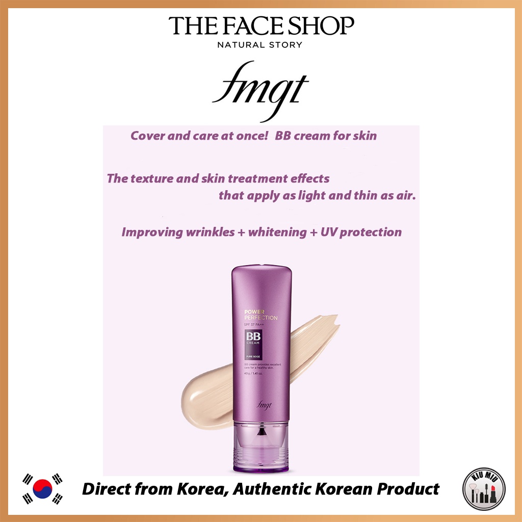 THE FACE SHOP fmgt Power Perfection BB Cream SPF37 PA++ * ORIGINAL KOREA * | BigBuy360 - bigbuy360.vn