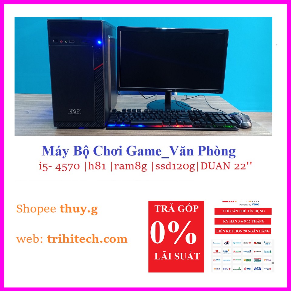 Máy bộ văn phòng 4 triệu có trả góp full màn hình card vga | BigBuy360 - bigbuy360.vn