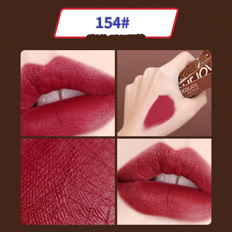 SHELOVES (Hàng Mới Về) Set 8 Son Môi Lâu Trôi Và Chống Thấm Nước Cao Cấp lipstick lip makeup waterproof durable  matte | BigBuy360 - bigbuy360.vn