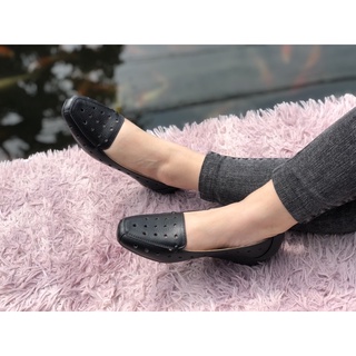 GIÀY ĐẾ XUỒNG ĐỤC LỖ DA BÒ 100%