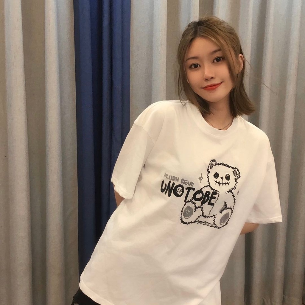 Áo Thun HIIXIIVI T-Shirt Tay Ngắn Cổ Tròn In Hình Hoàng Hôn Thời Trang Mùa Hè Phong Cách Hàn Quốc Dành Cho Nữ 2022