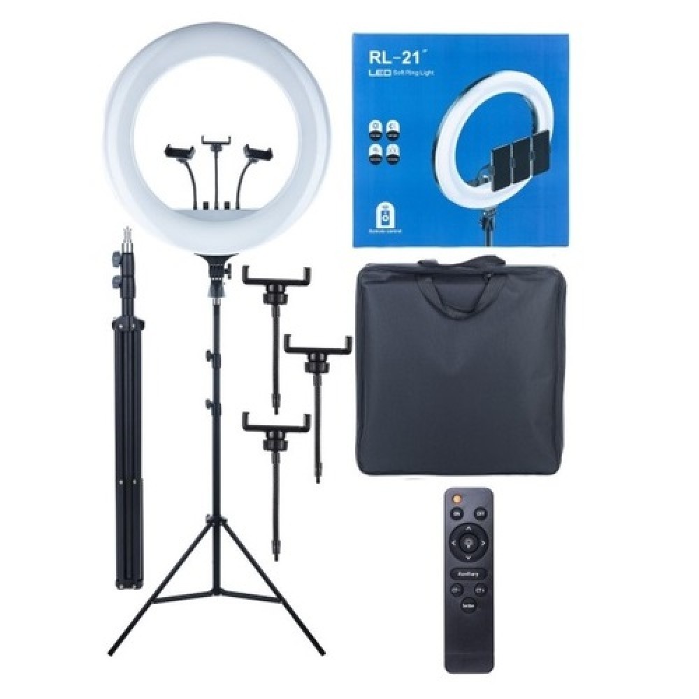 Đèn Livestream RL21 - 54CM 3 Kẹp  Kèm Chân Linco  2m1, Hỗ Trợ Quay Tiktok - Make up - Bán hàng live stream - Phun Xăm