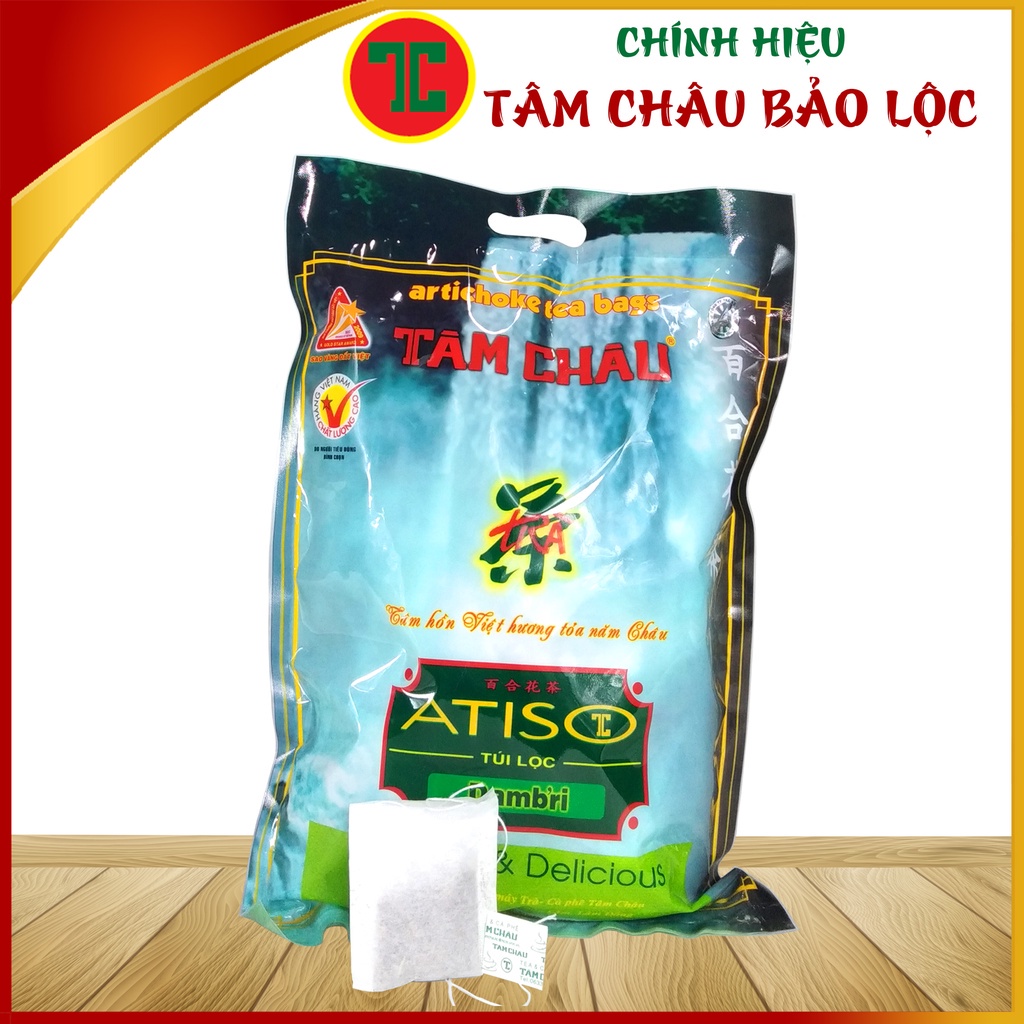 02 Atiso Túi Lọc Phổ Thông Túi 200G (100 túi lọc) - Chính hiệu TÂM CHÂU BẢO LỘC