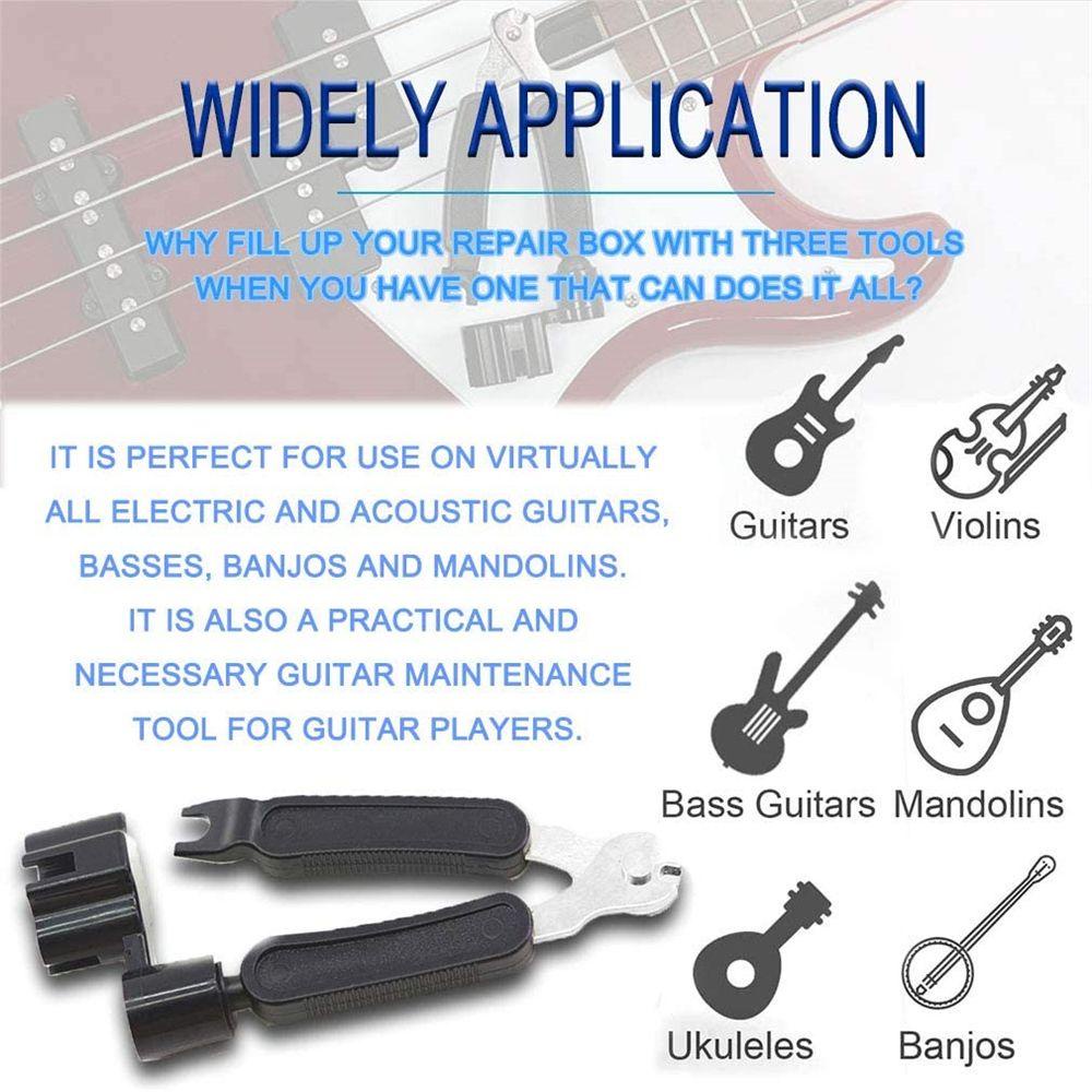 Dụng Cụ Kéo Dây Đàn Guitar 3 Trong 1 Đa Năng