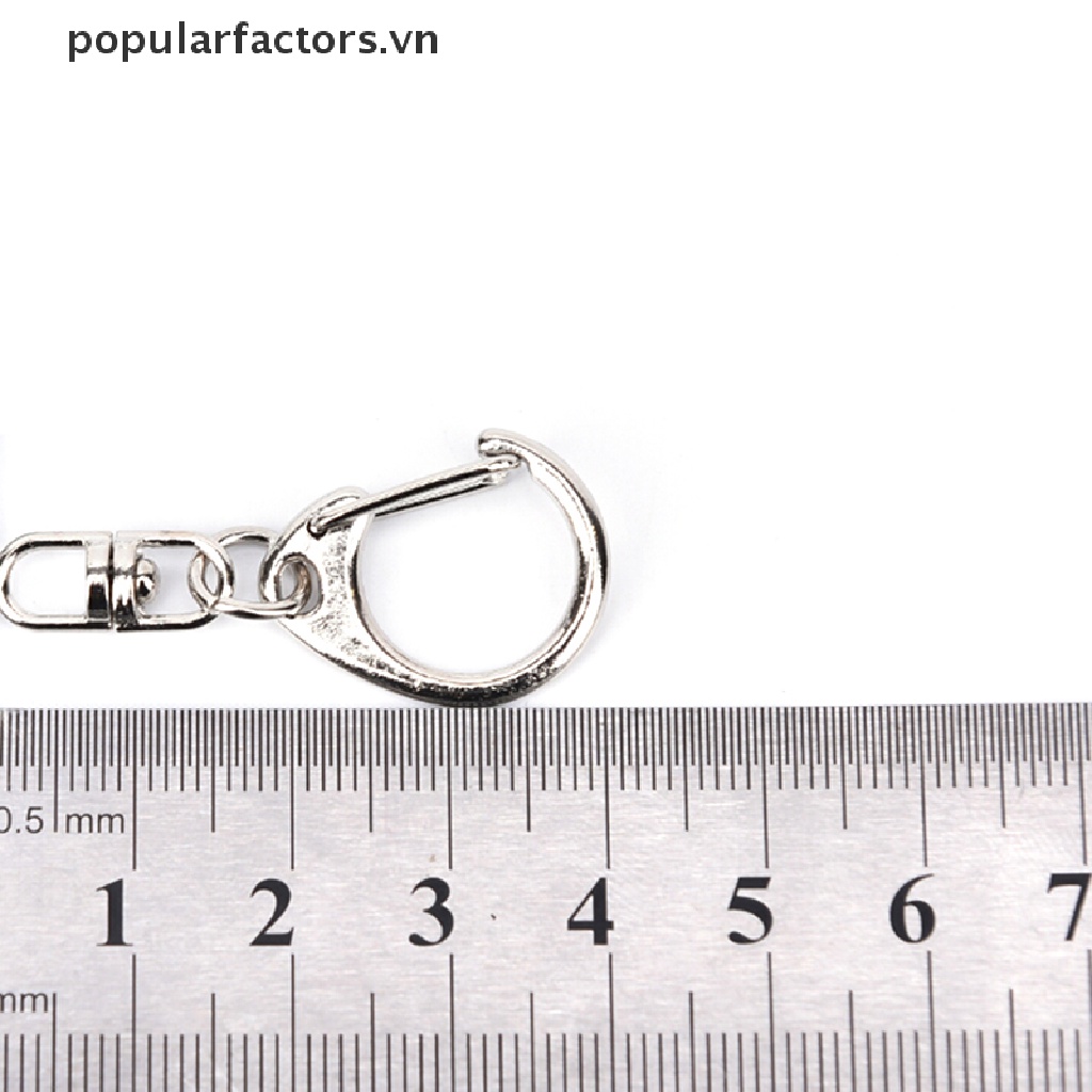 Set 10 Vòng Móc Chìa Khóa Bằng Bạc Bóng DIY