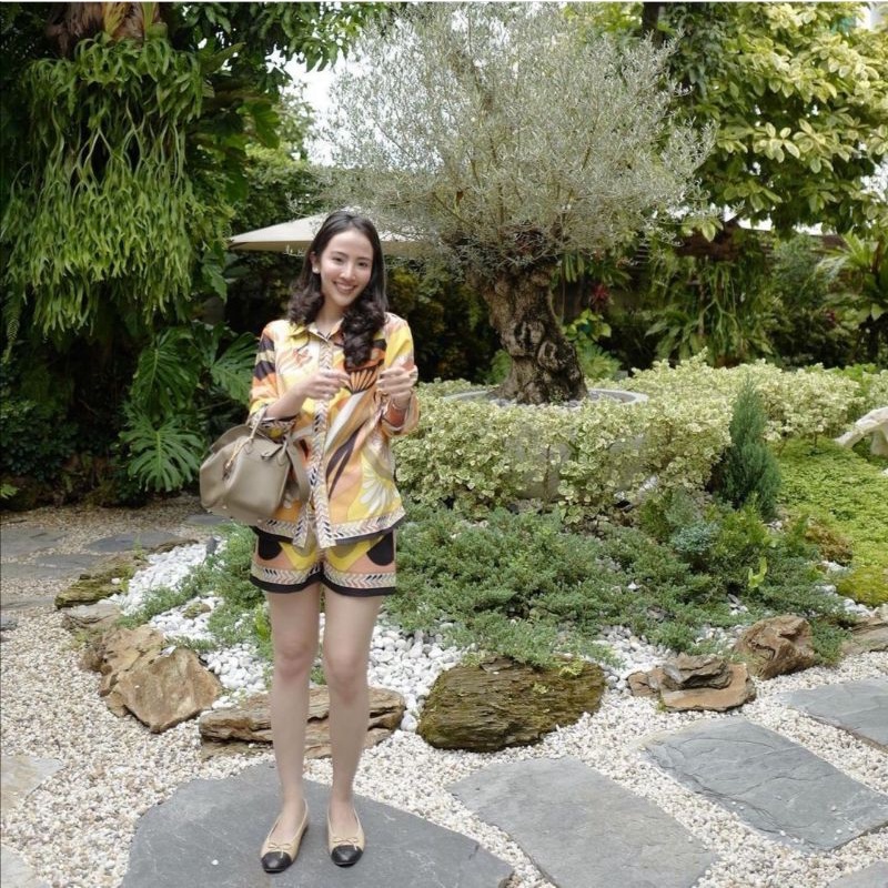 SET ÁO LỤA HỌA TIẾT HOA LÁ ZARA XUẤT DƯ