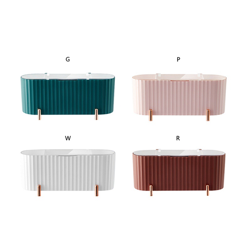 Hộp Đựng Bông Tẩy Trang Bằng Cotton Có Nắp Trong Suốt Tiện Dụng