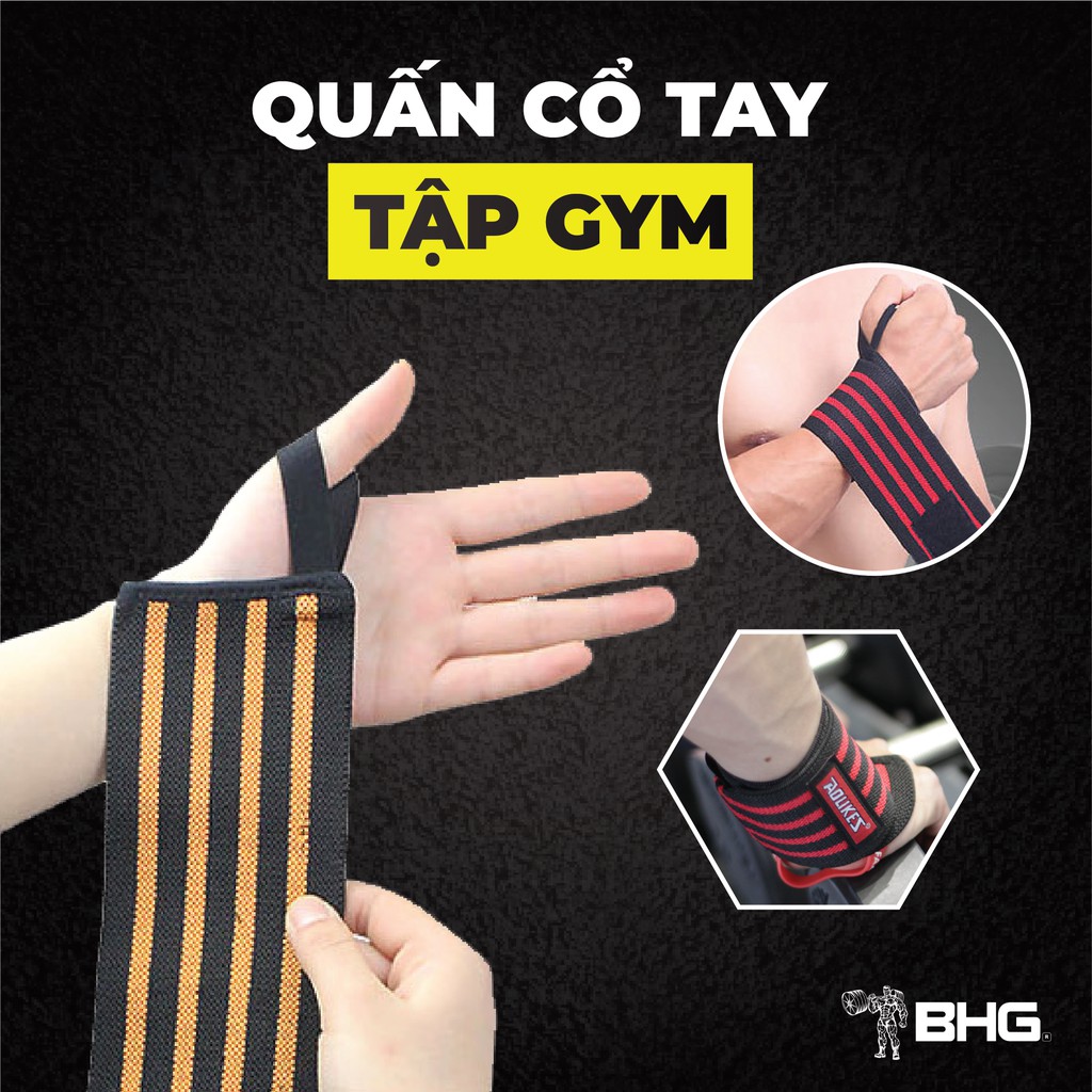 Đôi Băng Quấn Cổ Tay, Đai Bảo Vệ Cổ Tay Cao Cấp Tập GYM chính hãng Aolikes