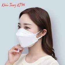 Túi 10 Khẩu Trang Y Tế 4D HM Mask KF94 Vải không dệt 100% PP vải SMS cao cấp . Thanh nẹp mũi giúp định hình