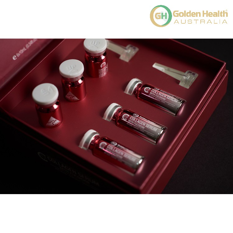 [GOLDEN HEALTH] Tinh chất collagen serum và tảo biển - Hộp 6 lọ