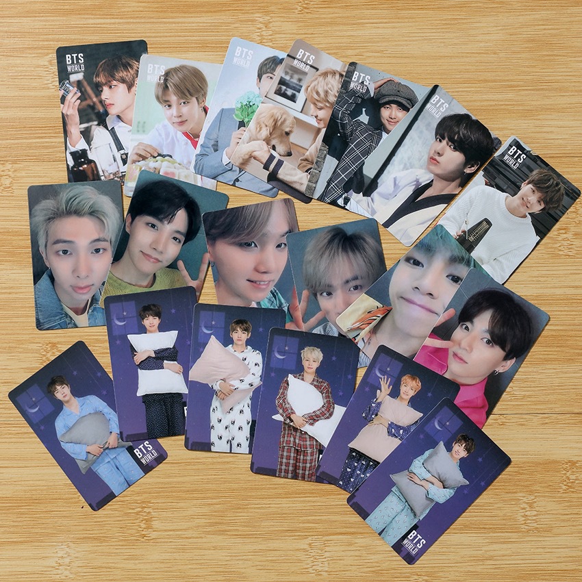 Kpop BTS Paper Photo Cards Photocard Photograph Positive and negative double-sided card