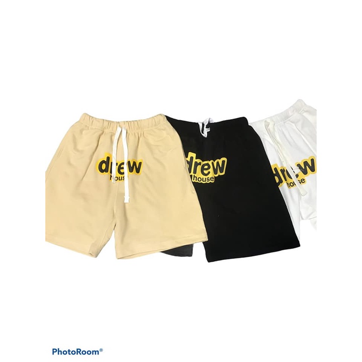 Quần Short Nam Nữ Drew Streatwear Unisex - Quần Đùi Drew Nam Form rộng đường phố