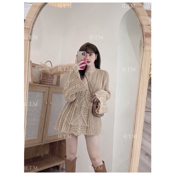 [ CÓ ẢNH THẬT + VIDEO TỰ QUAY ] Áo Len Dấu Quần Nâu Tây Hàng Quảng Châu Cao Cấp | BigBuy360 - bigbuy360.vn