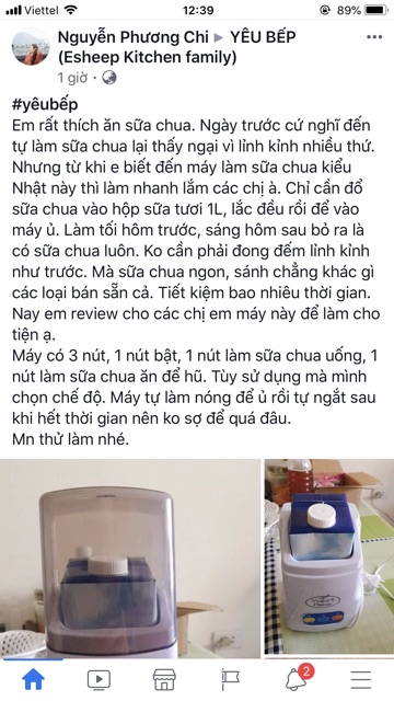 Máy làm sữa chua hàng xuất Nhật