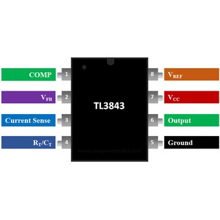 IC Chức Năng TL3843 DIP8