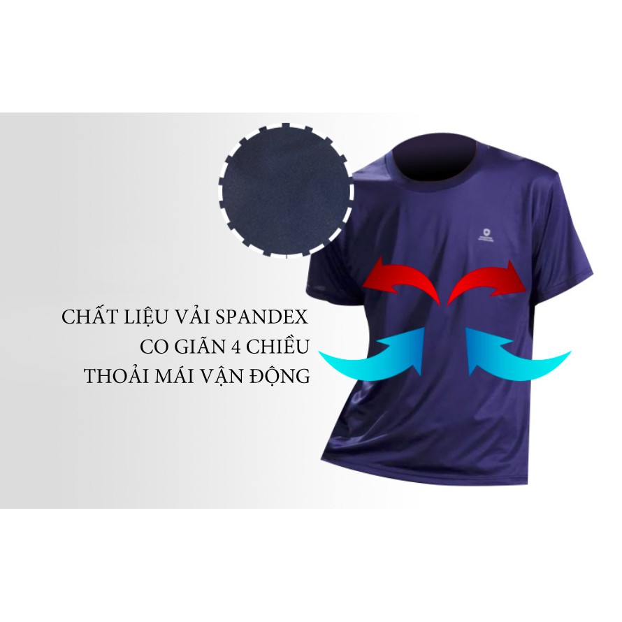 ÁO THUN NAM CHẠY BỘ MONCROSS SWITZERLAND TAY NGẮN VẢI LƯỚI CO GIÃN SIÊU NHẸ