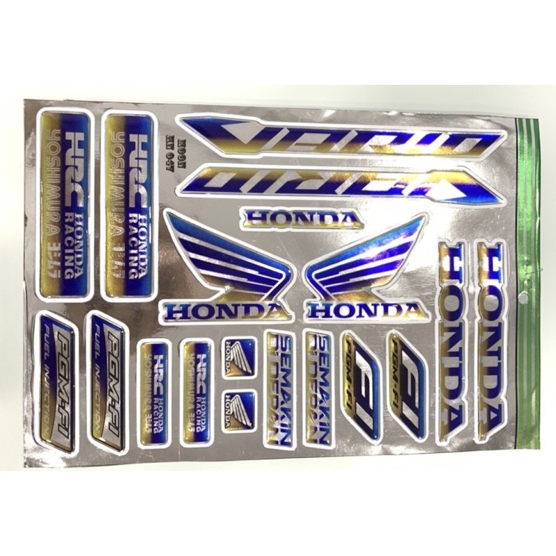 bộ tem nổi titan phản quang winner exiter vario sirius wave@ click satria