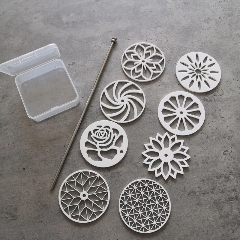 1 Bộ Acrylic kéo qua ống kính định hình xà phòng 1000Ml Khuôn xà phòng Silicone ống