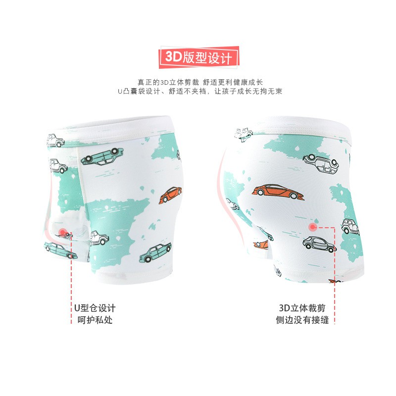 Set 50 Quần Lót Boxer Cotton Cho Bé Trai