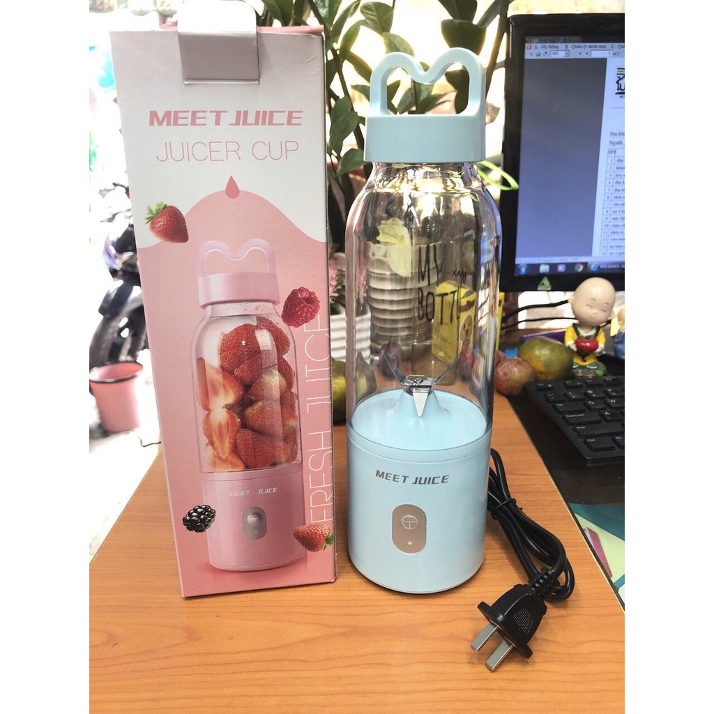 Máy xay sinh tố cầm tay mini, Máy xay cầm tay Juice Meet