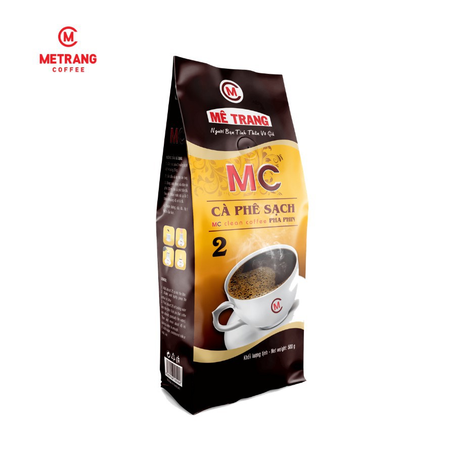 Cà phê Sạch Mê Trang MC2 - cafe nguyên chất rang xay mộc pha phin (Arabica, Robusta) date mới