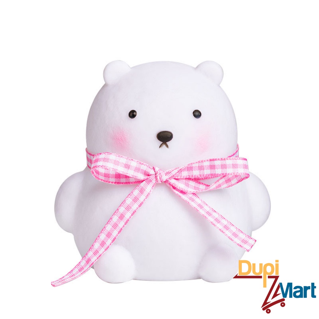 Đèn Ngủ Mini Gấu Tuyết Đeo Nơ Siêu Dễ Thương - Đèn Gấu Trang Trí Decor Nhà Cửa Phòng Ngủ - Món Quà Tặng Ý Nghĩa Cho Bé