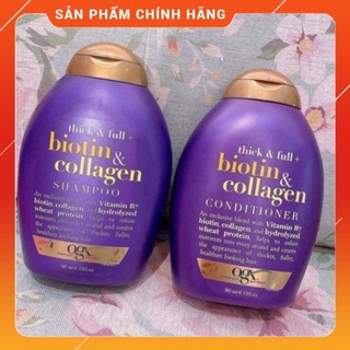 SALE LẺ DẦU XẢ - Cặp gội xả BIOTIN COLLAGEN tím - (HẾT GỘI)
