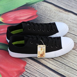 Giày Sneaker Chuck 2 Đen Nữ Cổ Thấp ZRF