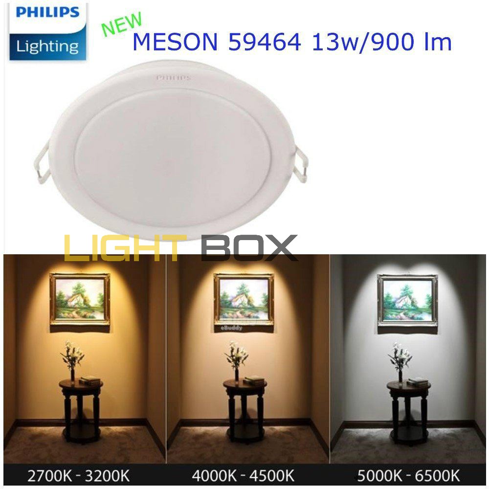 Bộ 4 đèn led âm trần Philips 13W