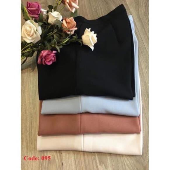 QUẦN BAGGY NỮ  [ảnh video thật] quần công sở dáng basic thiết kế trẻ trung mày pastal
