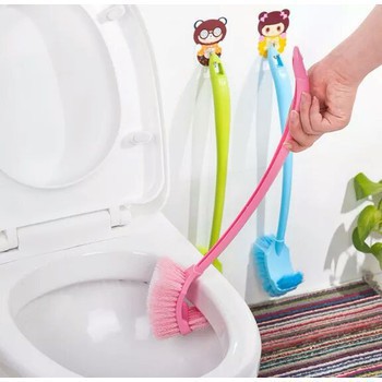 Dụng cụ cọ bồn cầu🌸FREESHIP🌸Chổi cọ toilet 2 đầu - Dụng cụ rửa nhà vệ sinh (Tuyển Sỉ)