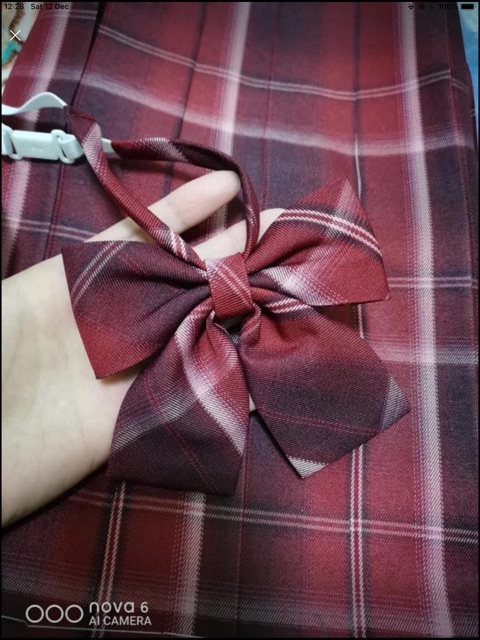 【Thuỷ Thanh Dã】Váy jk đỏ dài 45cm | BigBuy360 - bigbuy360.vn