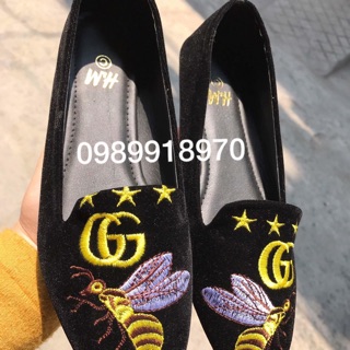 Giày bệt thêu ong