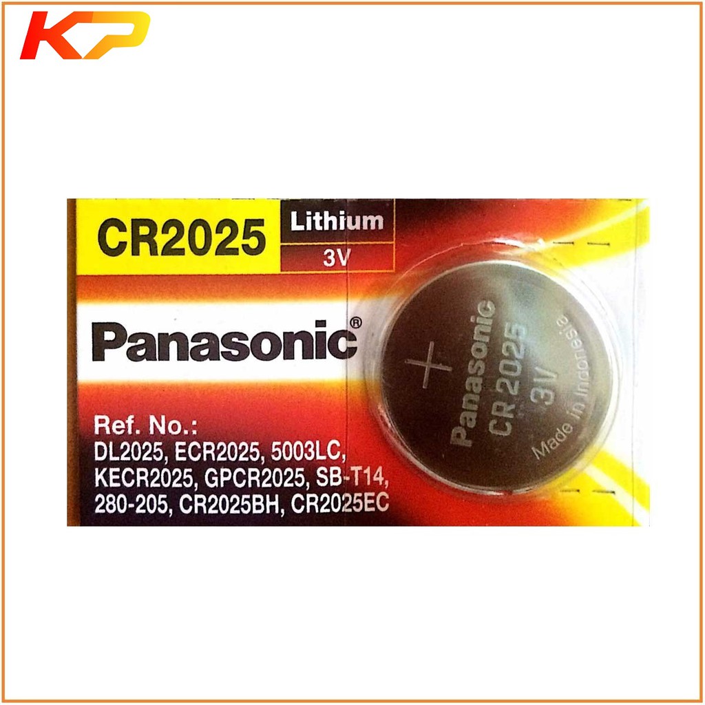 10 viên panasonic cr2025 lithium 3V