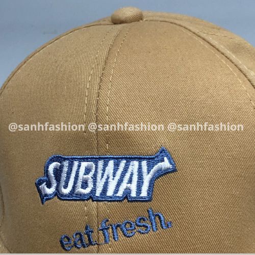 Mũ lưỡi trai thêu chữ SUBWAY Nón kết chất kaki cao cấp thời trang form unisex nam nữ K63