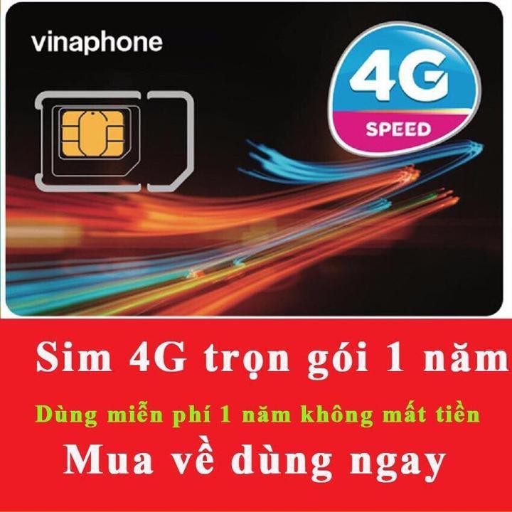 (SIM 4G DATA VINA) SIM 4G Vinaphone D500 Vina12T Tặng 5.5GB/Tháng X 12 tháng Trọn Gói 1 Năm
