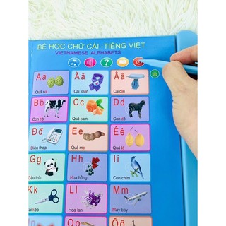 Sách tiếng việt nói cho bé bắt đầu và học chữ cái.