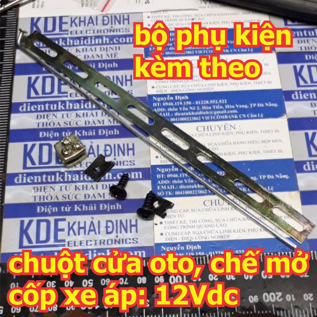 chuột cửa oto, chế mở cốp xe áp: 12Vdc kde4647