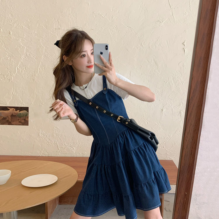 Đầm Yếm Jean Ôm Eo Thời Trang Mùa Hè 2021 (Giao Hàng Trong 6 Ngày) | BigBuy360 - bigbuy360.vn