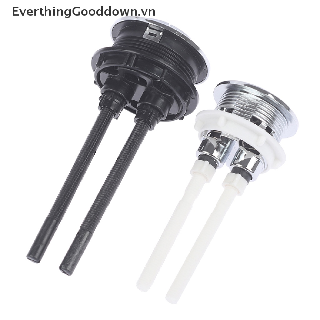 Everthinggooddown 1 Nút Bấm Xả Bồn Cầu Toilet Hai Mặt Hình Tròn / Vuông