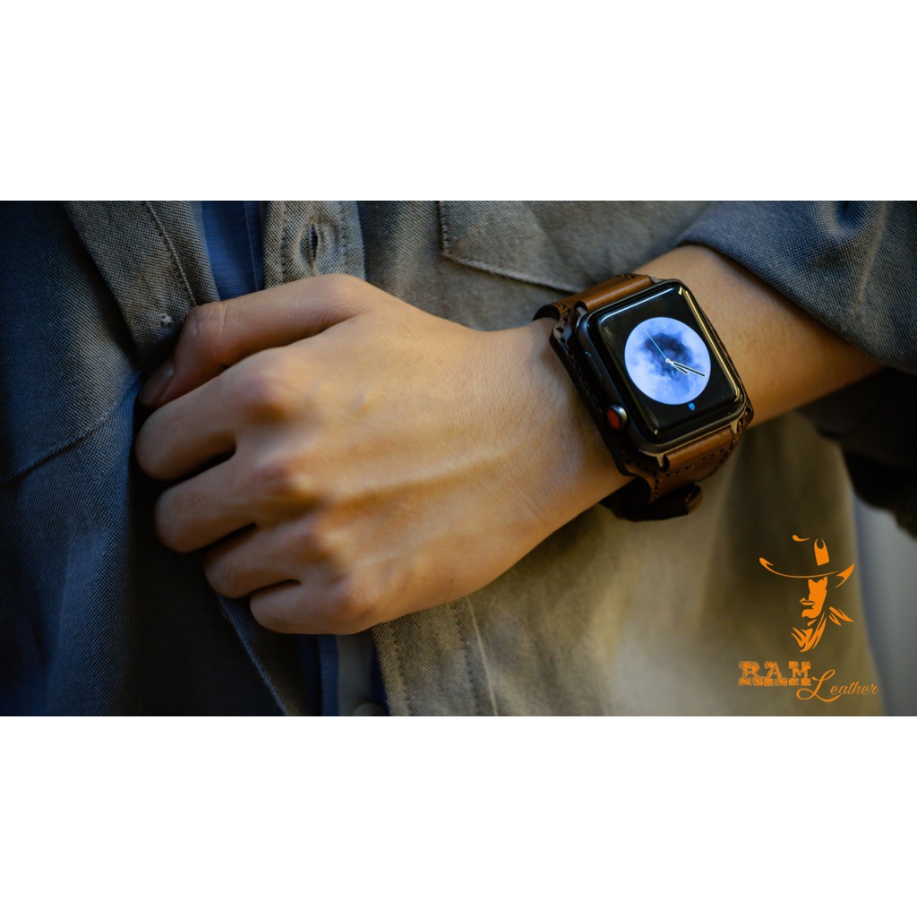 [Mã SKAMLTSM9 giảm 10% đơn 99K] Tổng Hợp Dây Da Bò Thật Rất Đẹp Cho Apple Watch - Bản Cao Cấp - Chính Hãng Ram Leather