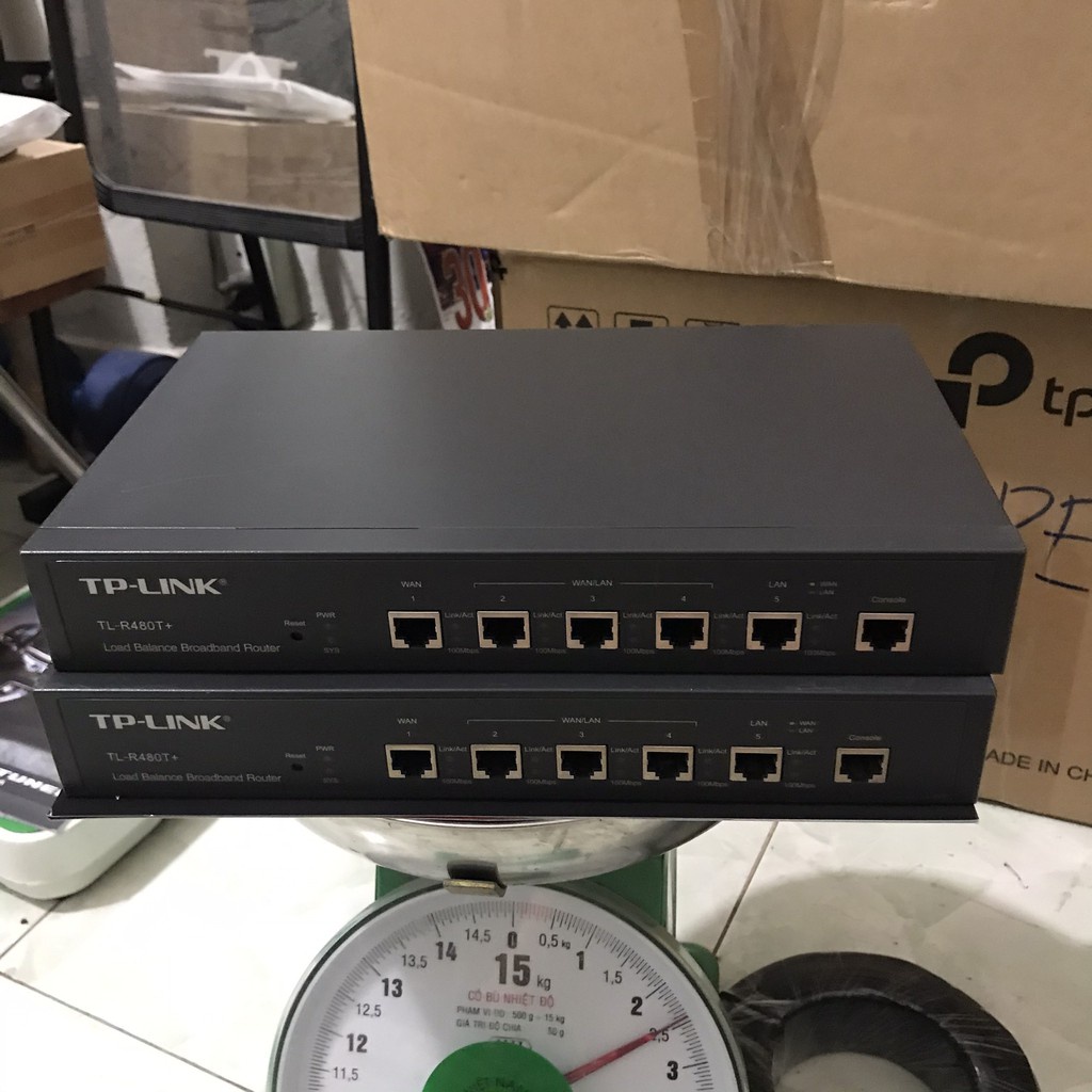 Router cân bằng tải băng thông rộng Tplink TL-R480T+ Cũ