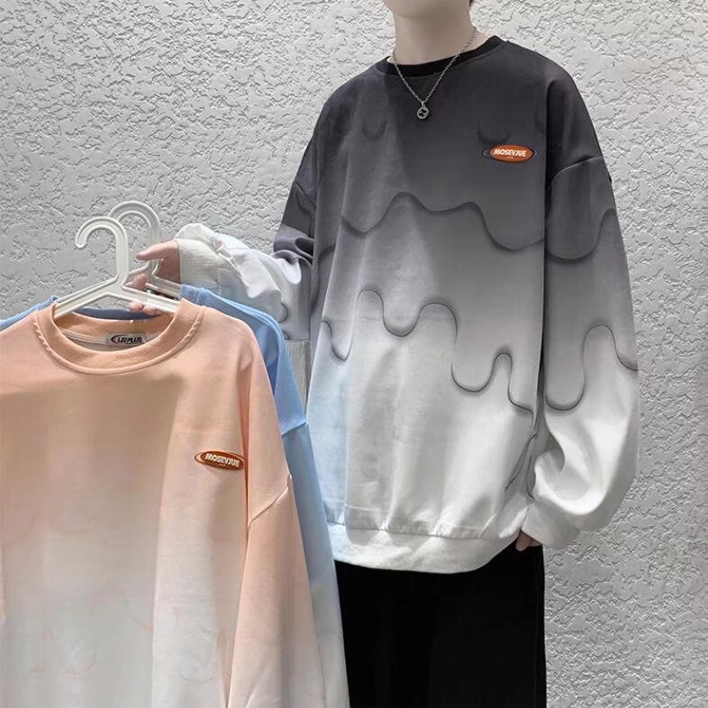 Áo sweater màu nhuộm phong cách harajuku thời trang đường phố 2022 cho nam và nữ